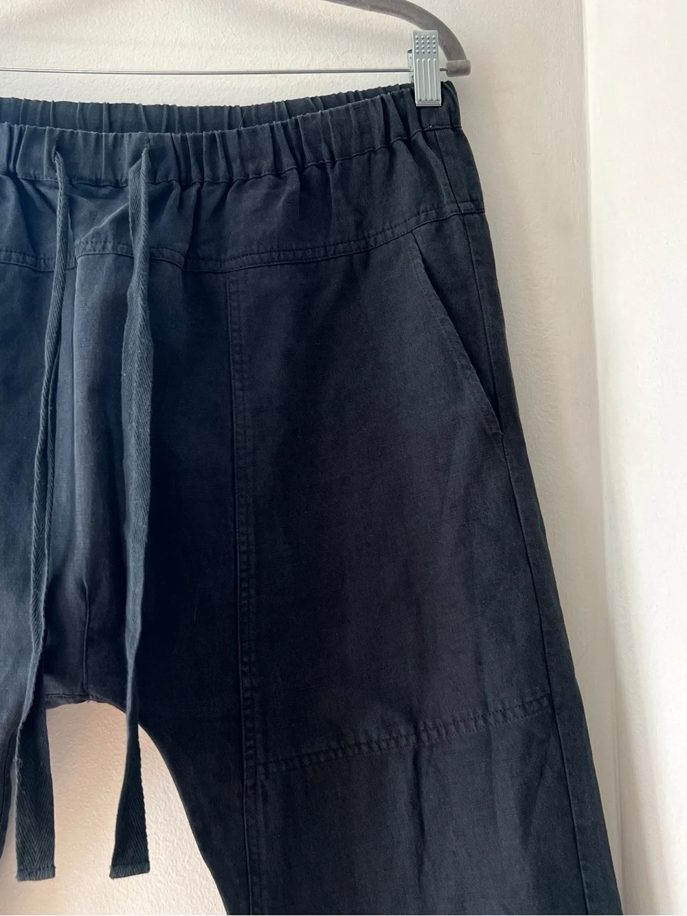 Ulla Johnson Black Linen Tencel Blend Haram Pants | Size 2